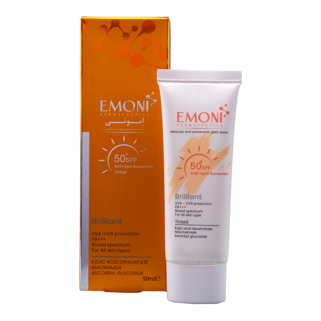 ضدآفتاب-رنگی-مناسب-لک امونی کرم ضدآفتاب رنگی مناسب پوست های دارای لک SPF 50 - Image 1